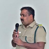 Mr R. RAVI  Forest Range Officer , Hosur welcoming the participants